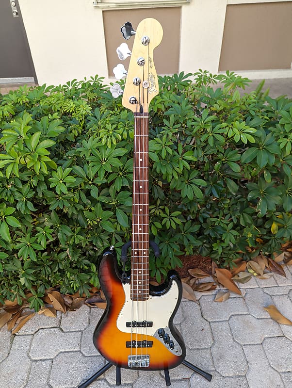 Fender Standard Jazz Bass Guitar 4 String Brown Sunburst 2003 Reverb 6741