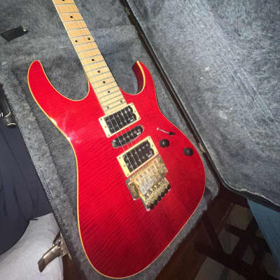 Ibanez Ex3700 1990-1993 - Red flame top*Rare* image 3