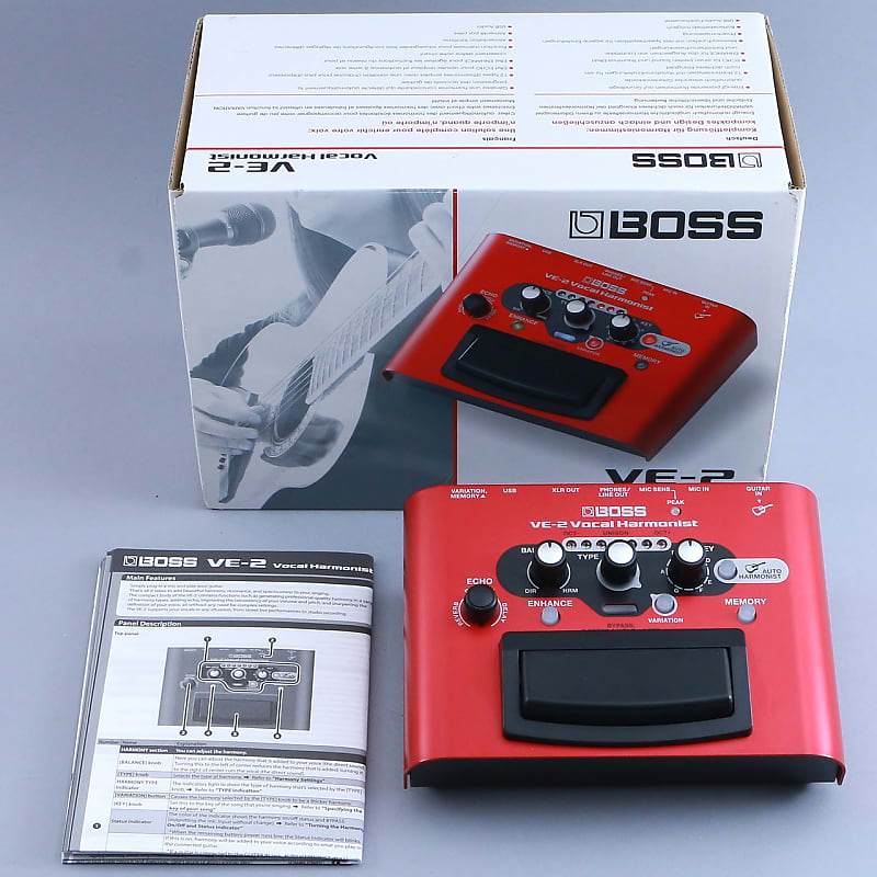 Boss VE-2 Vocal Harmonist Vocal Effects Pedal P-18839