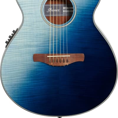 Ibanez Acoustic Electric Cutaway Guitar AEW22CD-NT1201 Marquetry Rosette |  Reverb