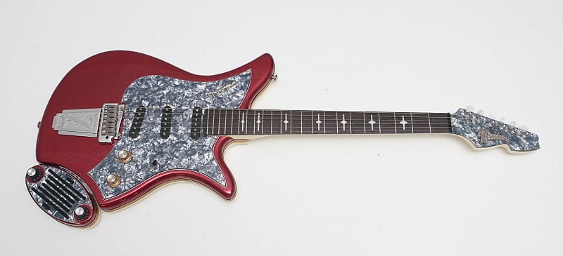 Italia Guitars Monza(ビザールギター) Italia Monza Red Sparkle w/ original Gigbag - Eko / Wandré
