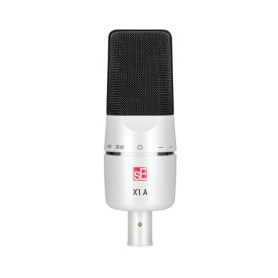 SE Electronics X1 Series Condenser Microphone and Clip, White image 1