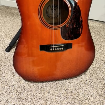1980 Kiso Suzuki W-250 Kansas Acoustic Guitar- Cherry
