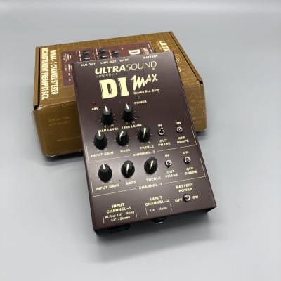 UltraSound Amplifiers Di Max 2 Channel Stereo Preamp Di Box (original box and paperwork) image 13