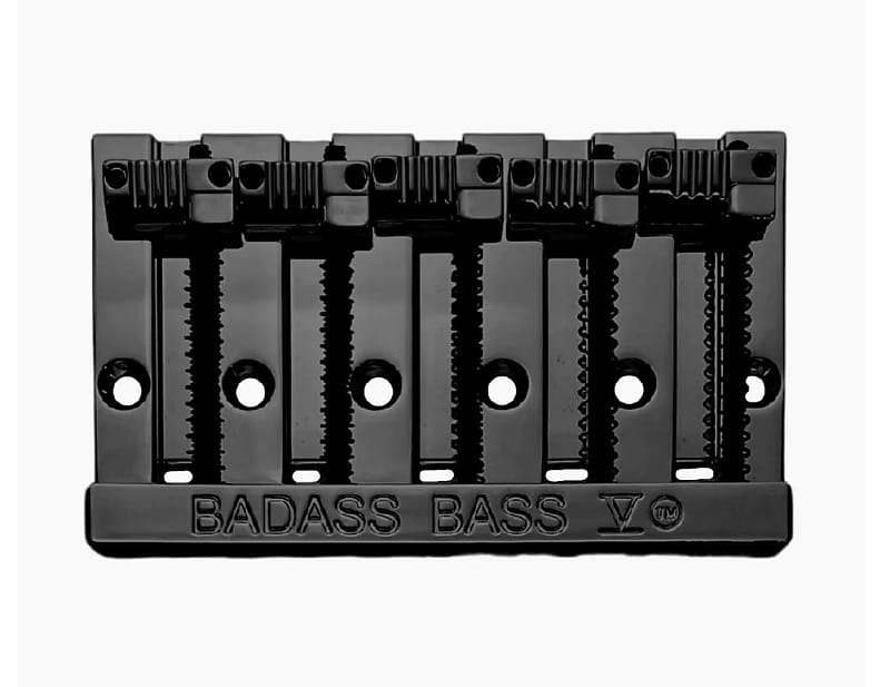 Black Badass V ™ Bass Bridge for 5-string Fender P/Jazz Bass