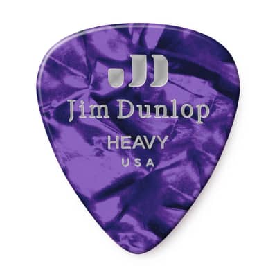 Dunlop 483P13HV Celluloid Standard Classics Heavy Guitar Picks (12-Pack)