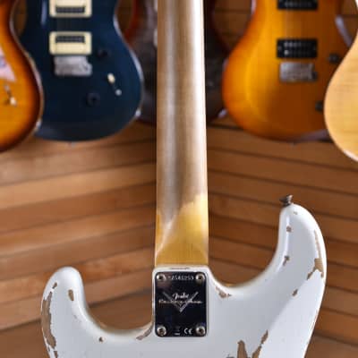 Fender Custom Shop '60 Stratocaster NAMM 2020 Heavy Relic Aged Olympic White image 19