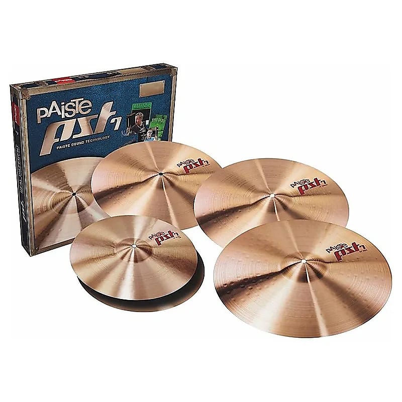 Paiste PST 7 Medium / Universal Set 14 / 16 / 18 / 20" Cymbal Pack image 1