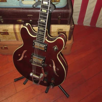 ~1967 Harmony H-72 Archtop Electric Burgundy image 3