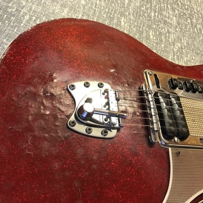 Hagstrom P-46 DeLuxe 1961  - Red Sparkle image 5