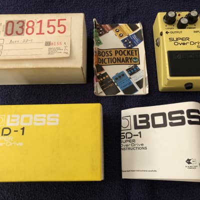 Boss SD-1 Super Overdrive 1981 - 1988 Made In Japan | Reverb