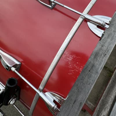 Ludwig 20” x 10” (Deep) - Red Marching / Concert Bass Drum Monroe Keystone image 23