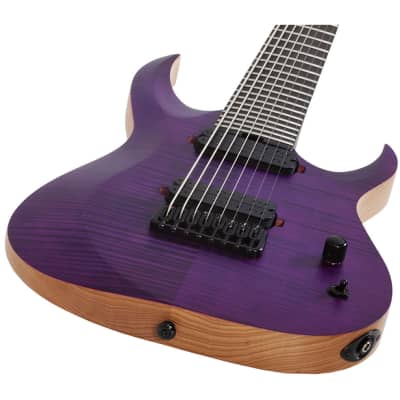 Schecter John Browne Tao-8 8-String Signature Guitar - Satin Trans Purple image 4