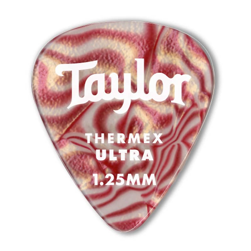 Taylor Picks Thermex 351-1.25mm Ruby Swirl Ultra 6-pc