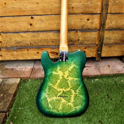 DY Guitars Brad Paisley tribute water / splash Paisley relic  / tele body PRE-BUILD ORDER image 8