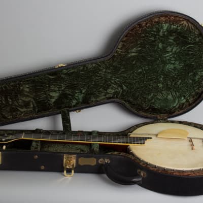 Gibson  Style GB Guitar Banjo (1922), ser. #11577 (FON), black tolex hard shell case. image 10
