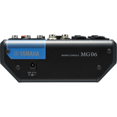 Yamaha MG06 6-input stereo mixer with 2 D-PRE mic inputs and 2 stereo inputs - (B-Stock) image 4