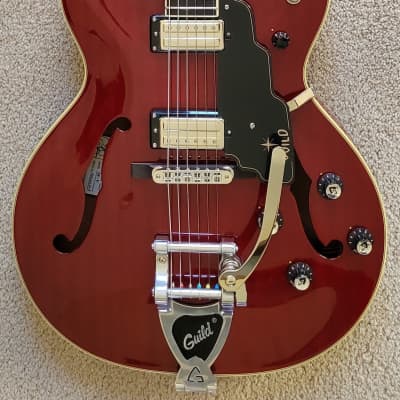Guild Starfire V Electric Guitar, Cherry Red Finish, New