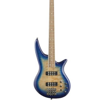 Jackson JS Series Spectra Bass JS3Q Quilt Top Amber Blue Burst image 2