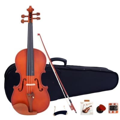 Glarry Natural 4/4 Matte Maple Acoustic Violin Full Kit +Case+Bow+Rosin+Tuner image 1