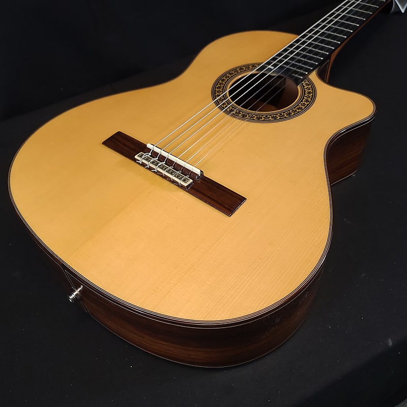 Jose  Ramirez Cutaway 2 Studio Classical Acoustic Electric Guitar SPRUCE Top w/Hard Case image 1