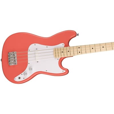 Squier Sonic Bronco Bass, Tahitian Coral image 4