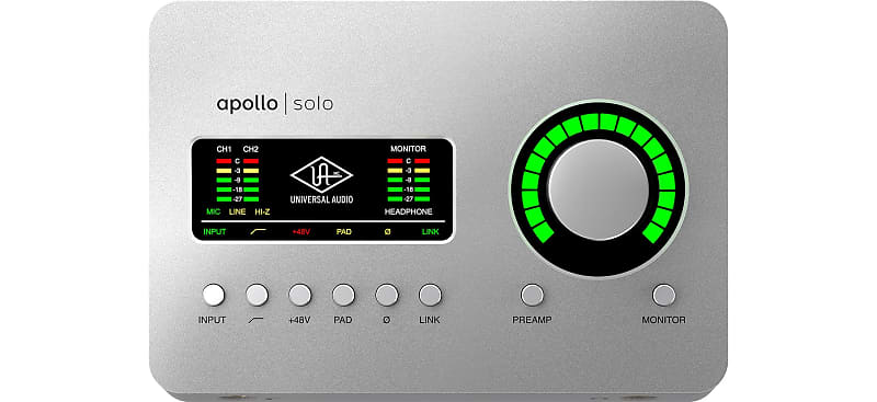 Universal Audio Apollo Solo Thunderbolt 3 Audio Interface
