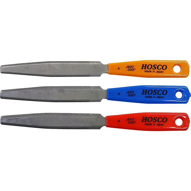 Nut Files Double Edge, for guitars, 3 sizes, Application Reverb