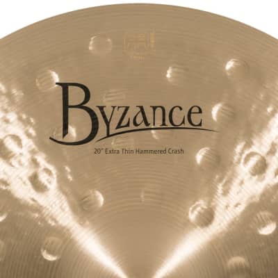 Meinl Byzance Traditional Extra Thin Hammered Crash Cymbal 20 image 3