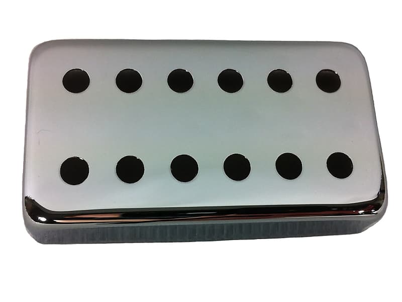 Humbucker cover 12 hole style Chrome Nickel silver 52mm