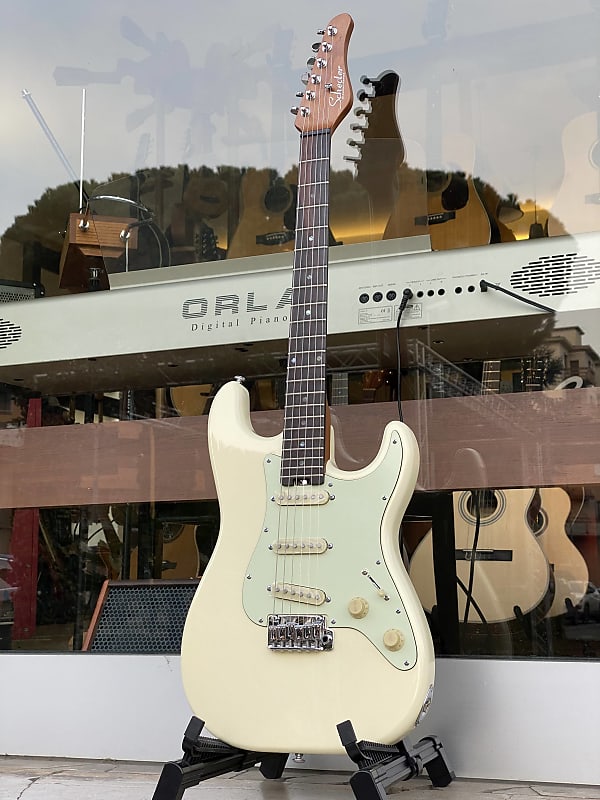 SCHECTER Route 66 Saint Louis SSS Aged White image 1