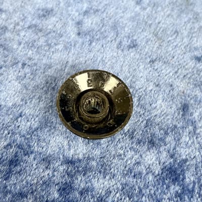 1960's Gibson Black Reflector Guitar  Knob  "No Tone-Volume"  Cracked but Functional (SG-LP-335) image 11