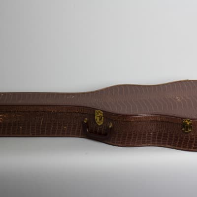 Gibson  ES-140 Arch Top Hollow Body Electric Guitar (1953), ser. #Y3501-81, brown alligator chipboard case. image 11