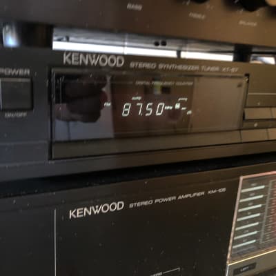 Classic Kenwood Basic C1 preamplifier,  KM-10 Power Amplifier, KT-57 AM FM Tuner Nice set image 3