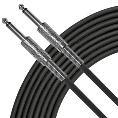AxcessAbles 1/4 Inch to 1/4 Inch TS Guitar Audio Cable- 10ft | 6.35mm Instrument Cable | Amp Cable for Guitar | Unbalanced 1/4 Patch Cord-10ft (5-Pack) image 2