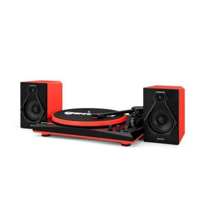 Gemini TT-900BR Stereo Turntable System, Black / Red image 2