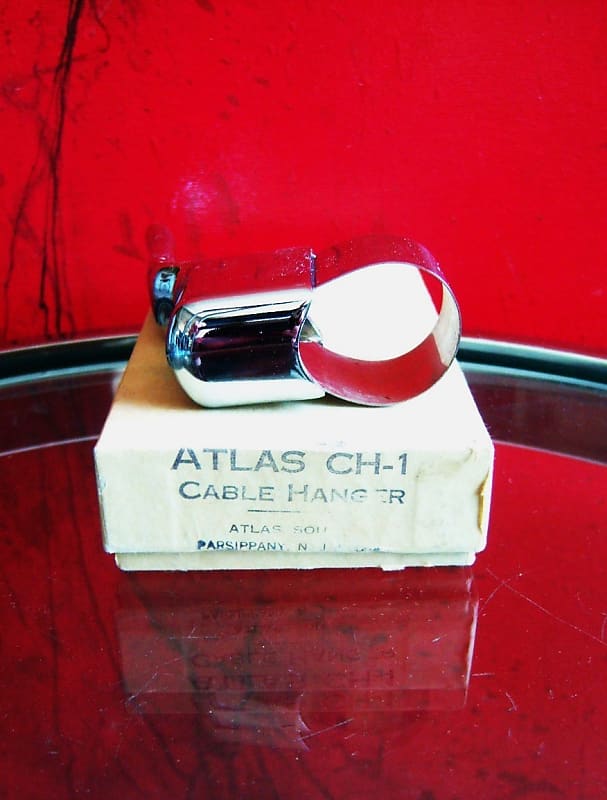 Vintage 1960's Atlas Sound CH-1 cable hanger for microphone floor stand MS10C MS12C MS20 MS25 Shure # 3 image 1