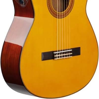 Yamaha CG-TA TransAcoustic Acoustic-Electric Classical Guitar - Natural image 3