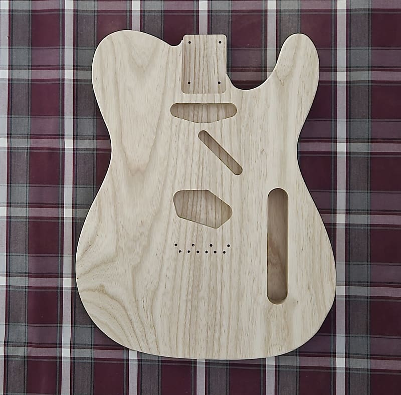 Woodtech Routing - 2 pc Swamp Ash - Arm & Belly Cut - Telecaster Body - Unfinished image 1