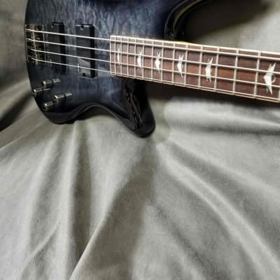 Schecter Stiletto Extreme-4 Active 4-String Bass See-Thru Black image 1
