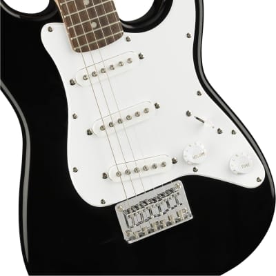 Squier Mini Stratocaster Electric Guitar, with 2-Year Warranty, Black, Laurel Fingerboard image 3