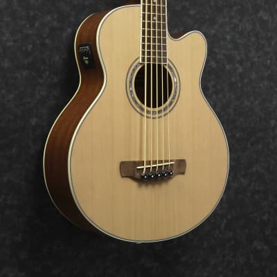 Ibanez AEB105E 5-String Acoustic Electric Bass Guitar Natural High Gloss image 4