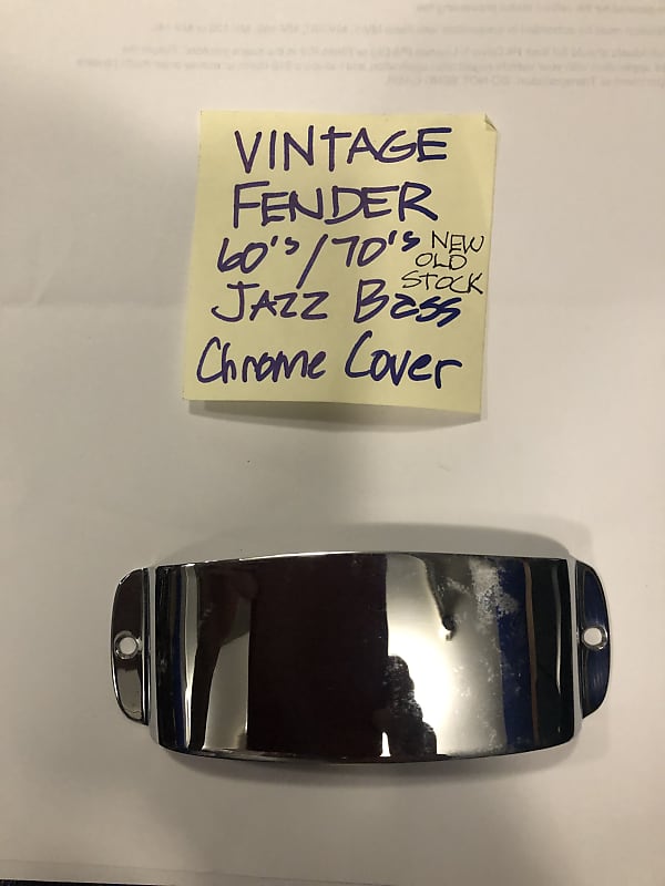 Fender Jazz Bass pickup cover plate chrome Vintage 70's NOS Reverb
