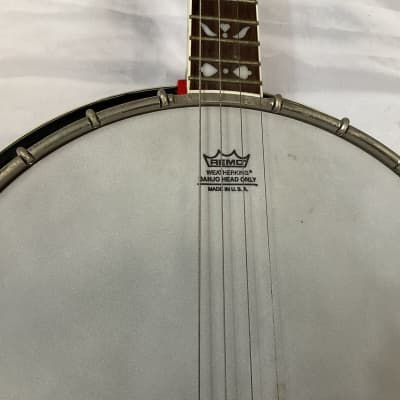 Lida Vintage 4-String Banjo 19 Frets Remo Weatherking Banjo Head USA With Case image 9