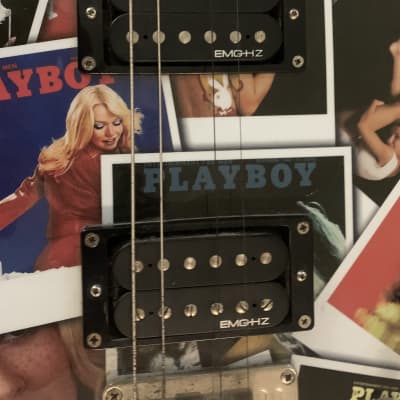 Steve Clayton Playboy covers collage graphics guitar image 3