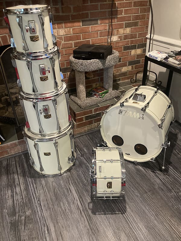 Tama Artstar II maple 1990 White lacquer No Snare. Reverb