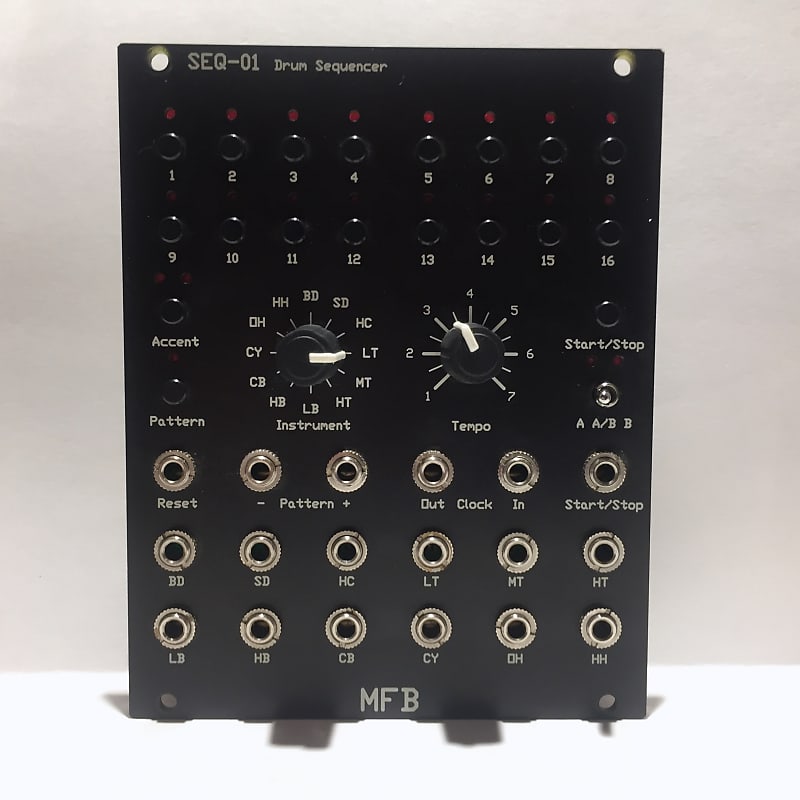 MFB SEQ01 Eurorack Drum Sequencer 20HP Reverb