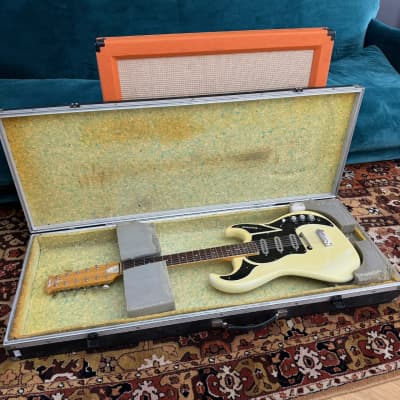 Vintage 1967 Baldwin Burns Double Six White 12 String Electric Guitar Case 1960s image 4