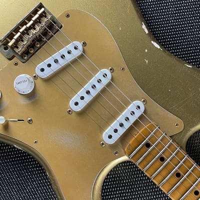 Fender Custom Shop Limited Edition '55 Bone Tone Stratocaster- Aged HLE Gold (7lbs 12oz) image 8