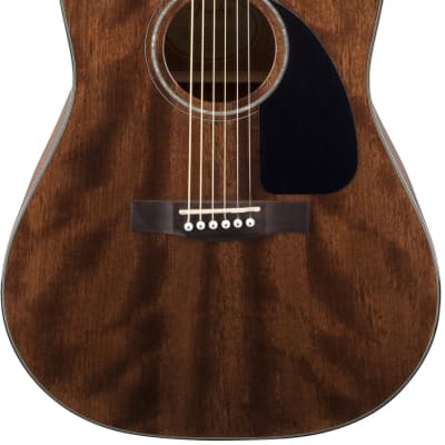 Fender CD-60S Solid Top Dreadnought Acoustic Guitar - All Mahogany Bundle with Hard Case, Tuner, Strap, Strings, Picks, and Austin Bazaar Instructional DVD image 2